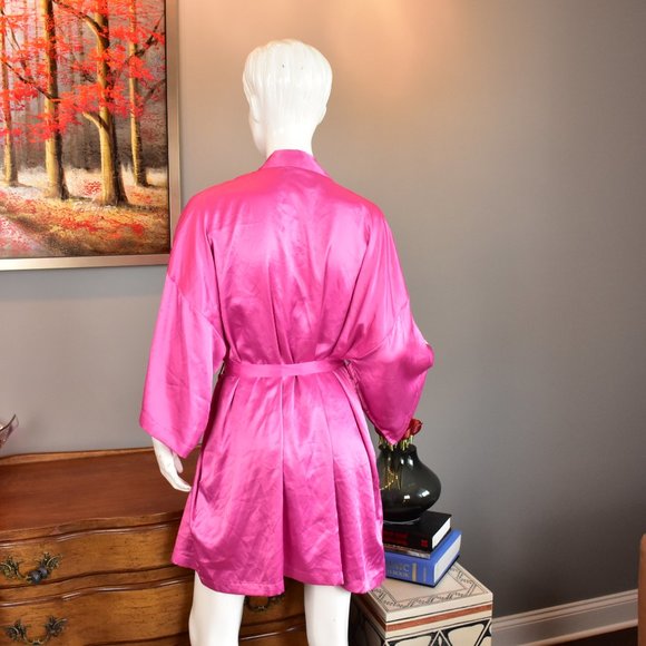 Vintage Victoria's Secret Pink Satin Robe - Picture 4 of 5